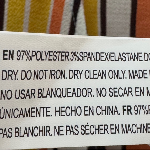 Forever 21 Striped Tie Front Woven Crop Top Small Women - Picture 10 of 14